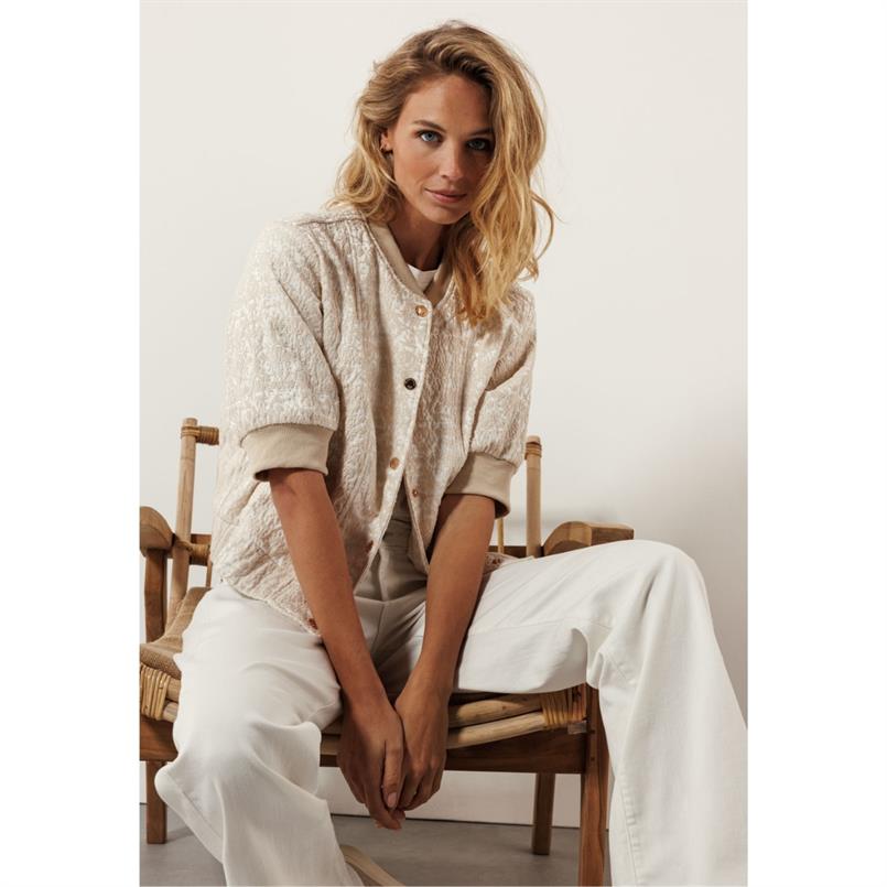 Tramontana Jacquard bomber jacket Transparant