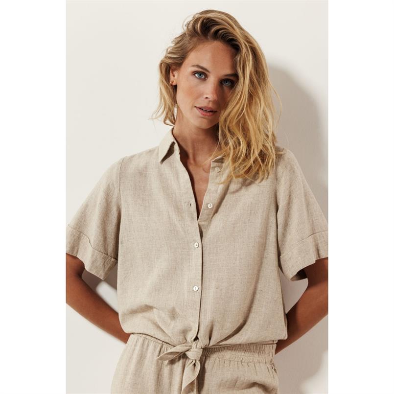 Tramontana Knot-deatailed blouse Zand