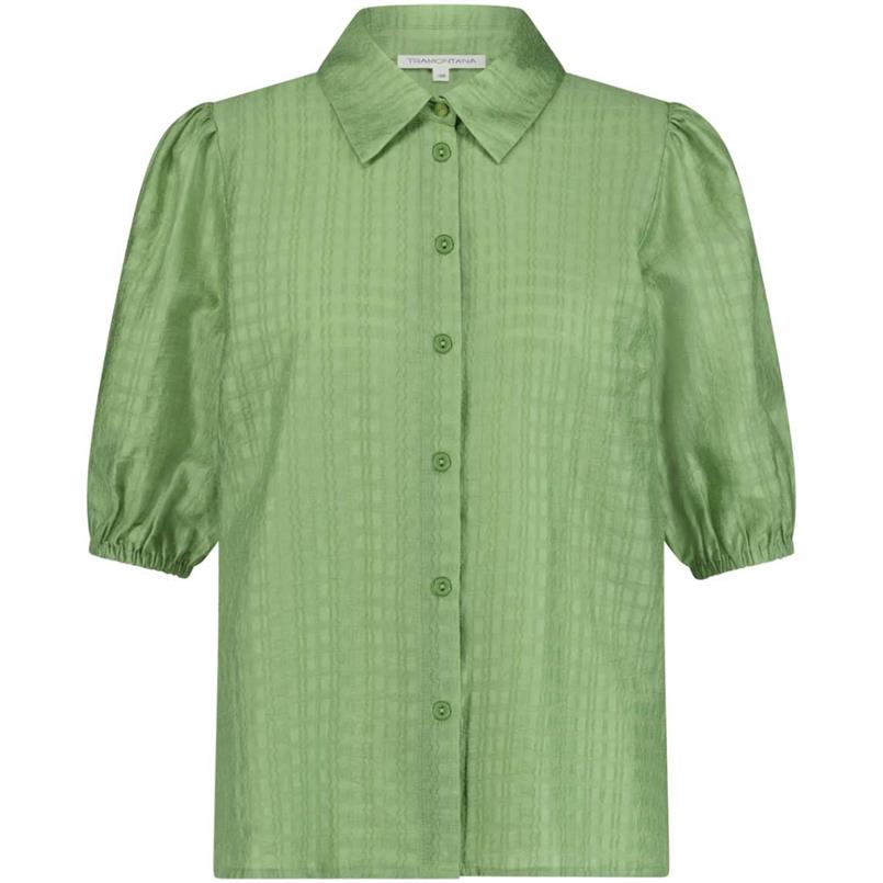 Tramontana Lurex denim jacket Lichtgroen