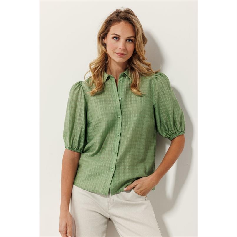 Tramontana Lurex denim jacket Lichtgroen