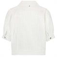 Tramontana Lurex denim jacket Transparant