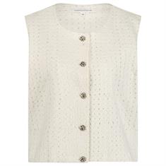 Tramontana Lurex denim vest Transparant