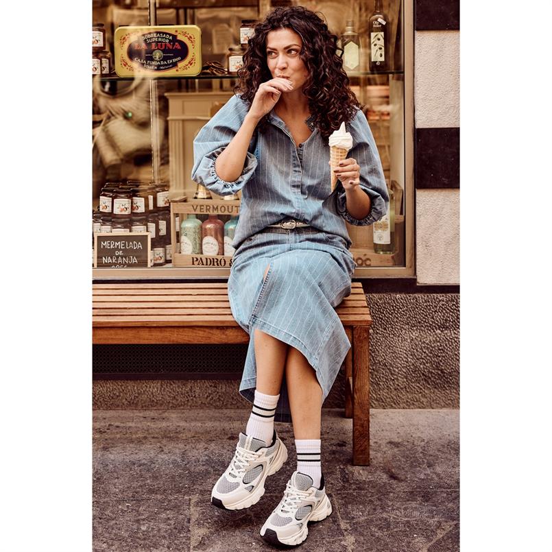 Tramontana Pinstripe denim blouse Jeans