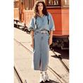 Tramontana Pinstripe denim maxi skirt Jeans