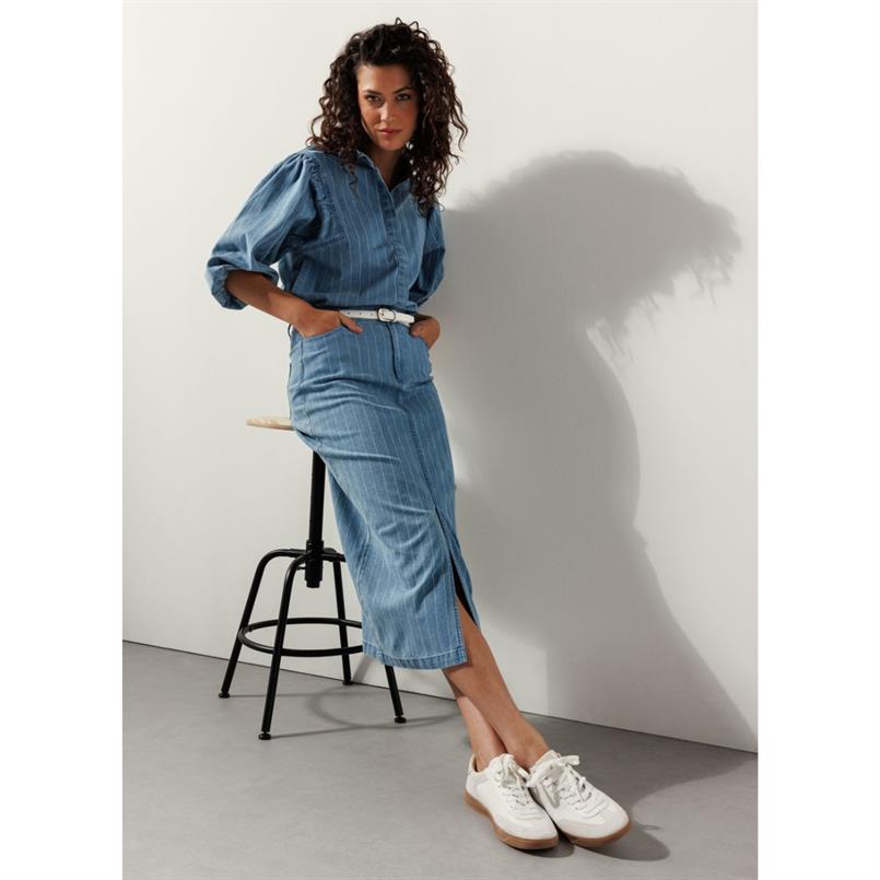 Tramontana Pinstripe denim maxi skirt Jeans