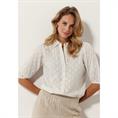Tramontana Puff-sleeved blouse Transparant