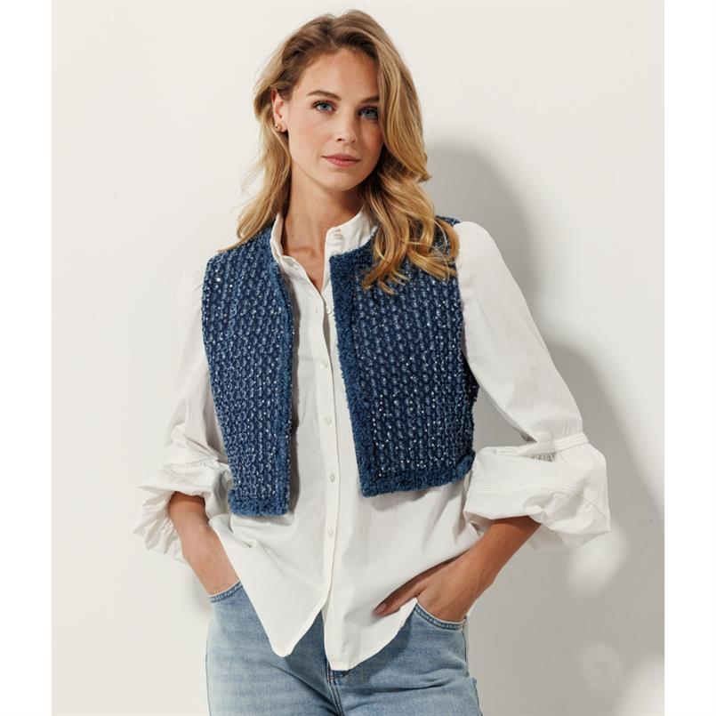 Tramontana Sequin denim vest Jeans