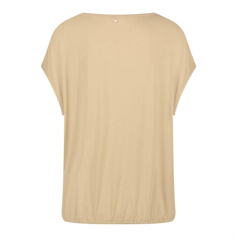 Tramontana Sleeveless shimmer blouse Zand