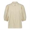 Tramontana Striped puff-sleeved blouse Zand