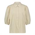 Tramontana Striped puff-sleeved blouse Zand