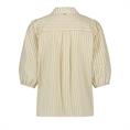 Tramontana Striped puff-sleeved blouse Zand