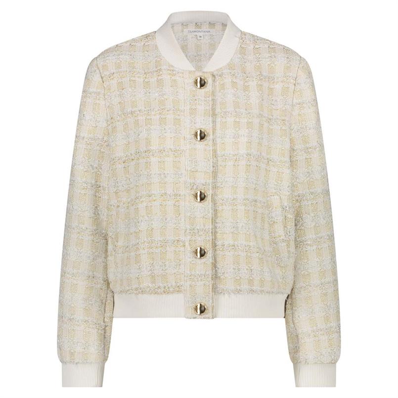 Tramontana Tweed bomber jacket Transparant