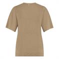 Tramontana V-neck lurex jumper Zand