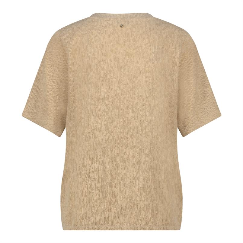 Tramontana V-neck top Zand