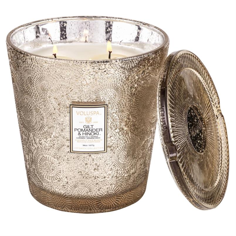 Voluspa Gilt pomander hinoki 3 w Diverse kleuren