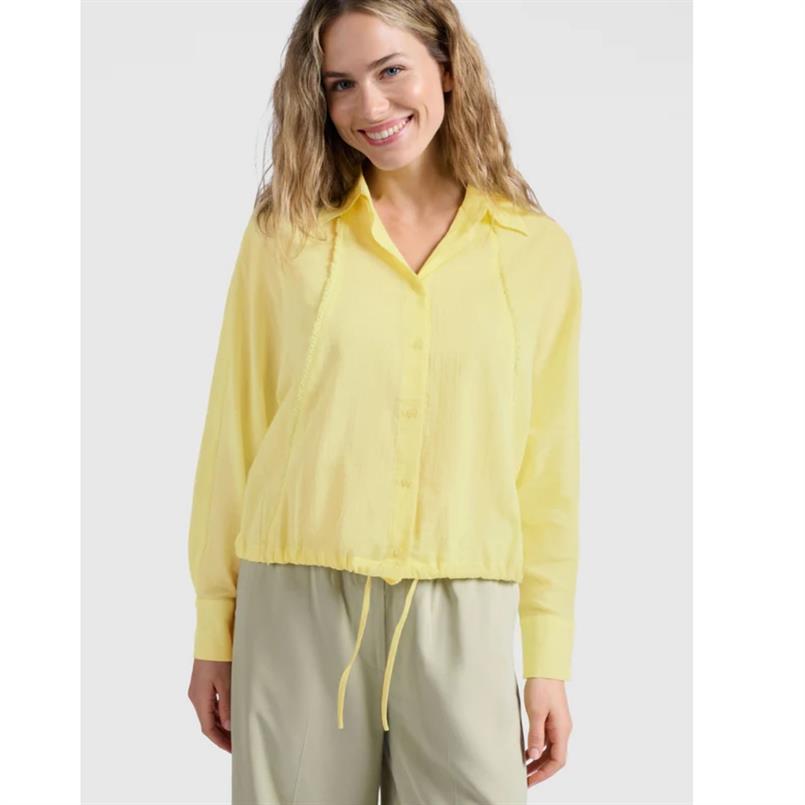 Yaya Batwing blouse Geel