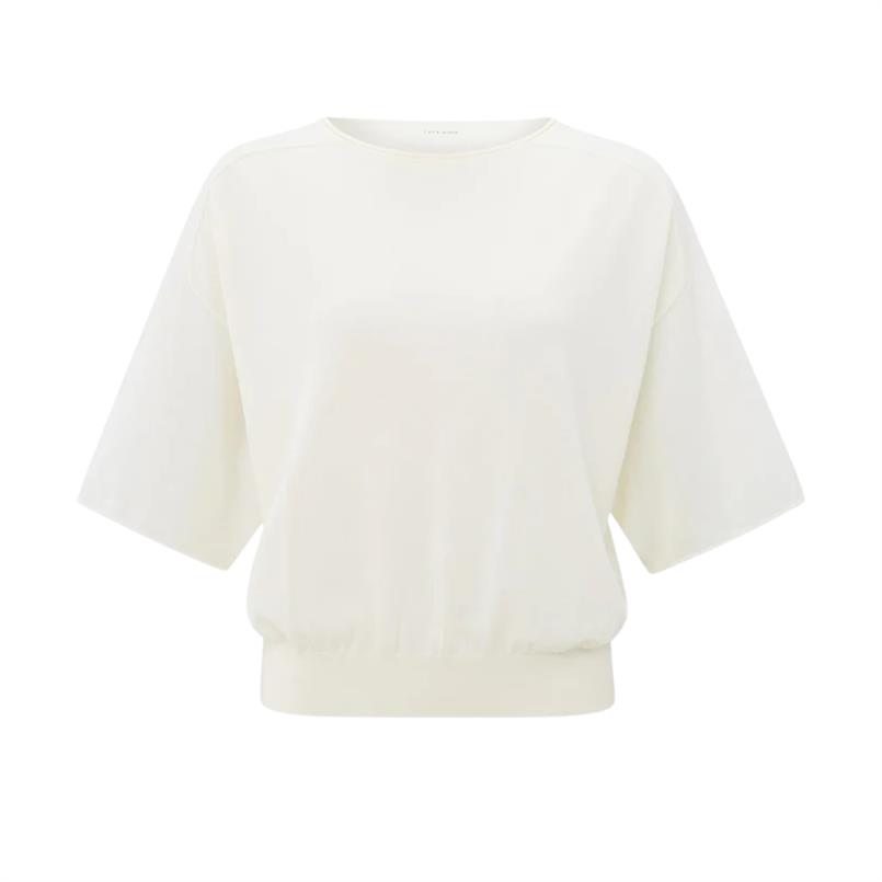 Yaya Boatneck sweater Transparant
