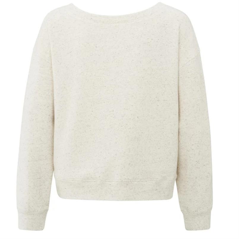 Yaya Boatneck sweatshirt Ecru