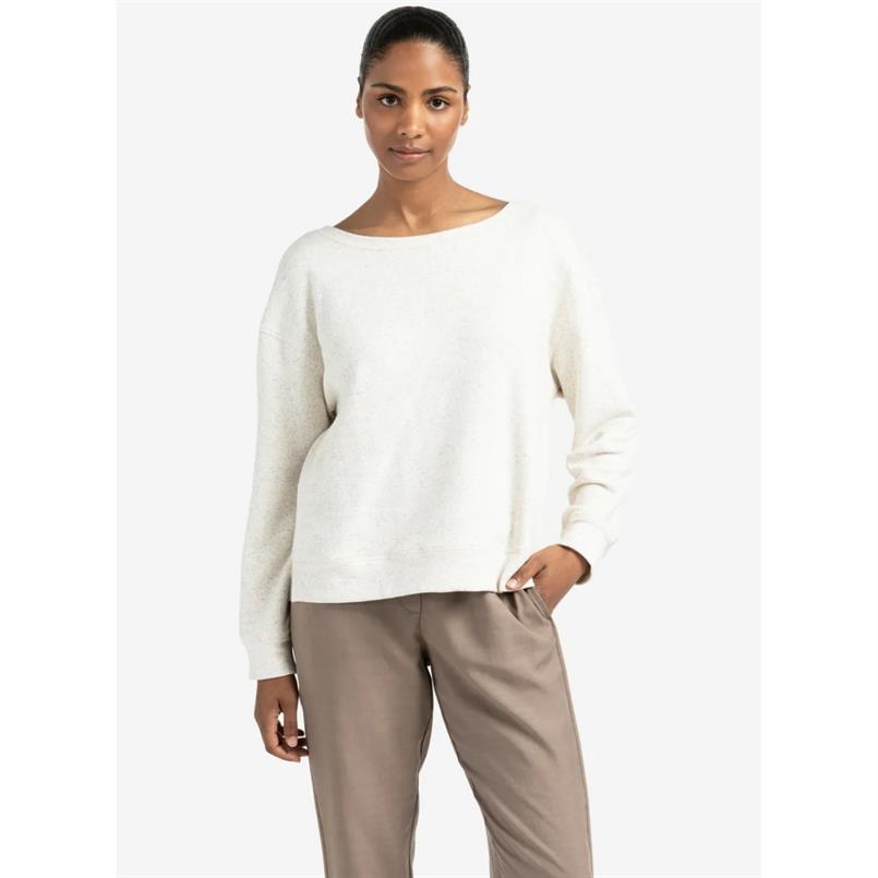 Yaya Boatneck sweatshirt Ecru