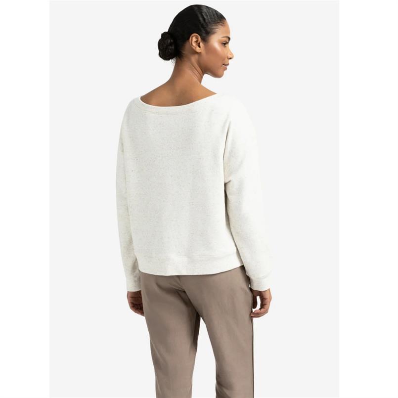 Yaya Boatneck sweatshirt Ecru