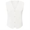 Yaya Clean knitted gilet Wit