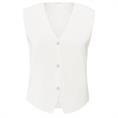 Yaya Clean knitted gilet Wit