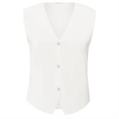 Yaya Clean knitted gilet Wit