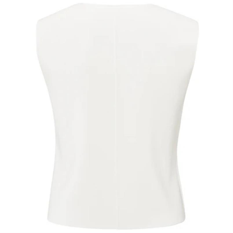 Yaya Clean knitted gilet Wit