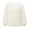 Yaya Crinkle top with low back Transparant