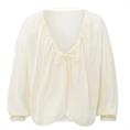 Yaya Crinkle top with low back Transparant