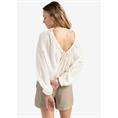 Yaya Crinkle top with low back Transparant