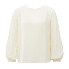 Yaya Crinkle top with low back Transparant