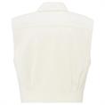 Yaya Cropped sleeveless jacket Zand
