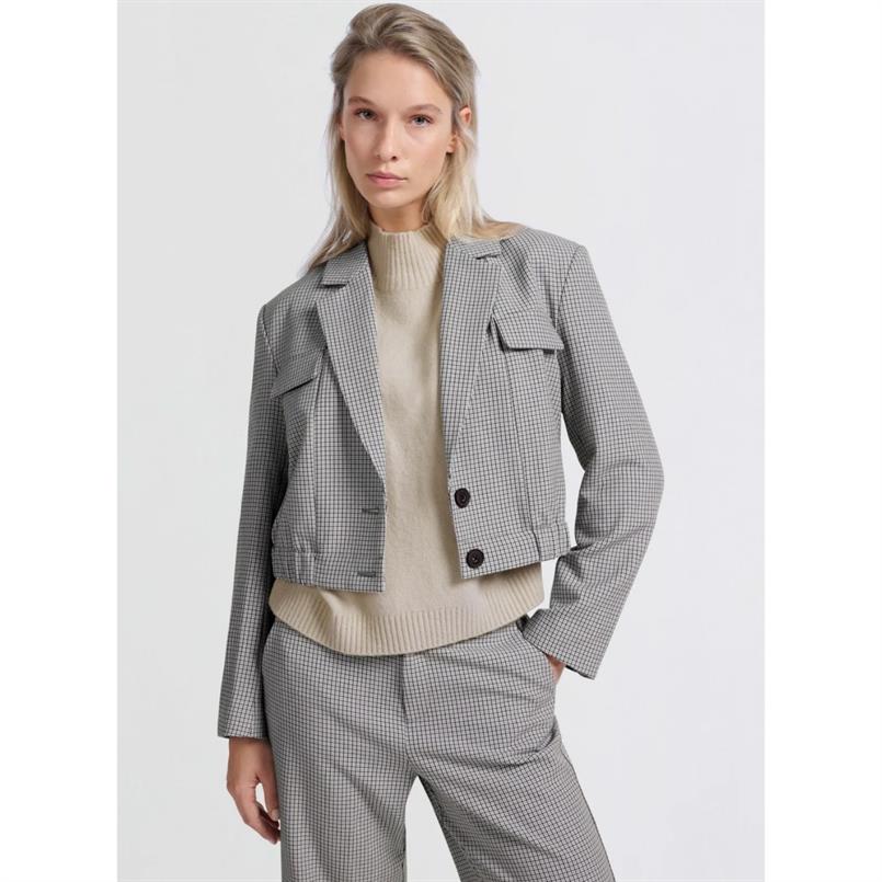 Yaya Feather grey dessin Grijs