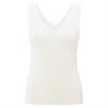 Yaya Fine rib knitted tanktop Wit