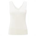 Yaya Fine rib knitted tanktop Wit