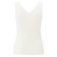 Yaya Fine rib knitted tanktop Wit