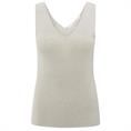 Yaya Fine rib knitted tanktop Zand
