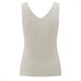 Yaya Fine rib knitted tanktop Zand