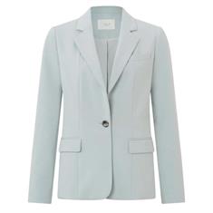 Yaya Jersey blazer Lichtblauw