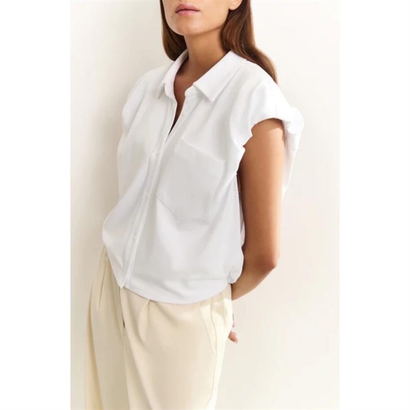 Yaya Jersey blouse Wit