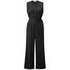 Yaya Jersey sleeveless jumpsuit Donkergrijs