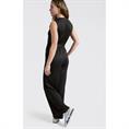 Yaya Jersey sleeveless jumpsuit Donkergrijs