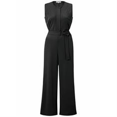 Yaya Jersey sleeveless jumpsuit Donkergrijs