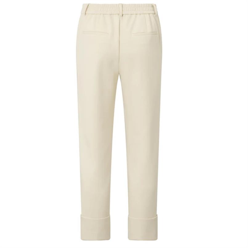 Yaya Jersey tailord trousers Zand