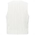 Yaya Linen mix pinstripe gilet Beige