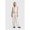 Yaya Linen mix wide leg trousers Beige