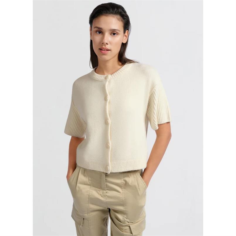 Yaya Off white knit Transparant