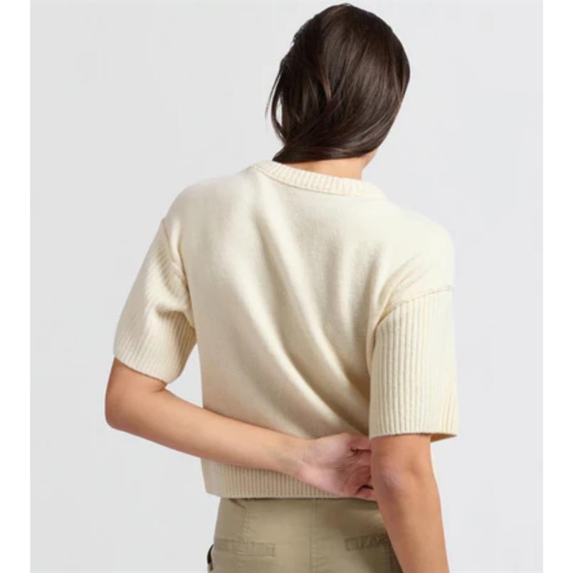 Yaya Off white knit Transparant