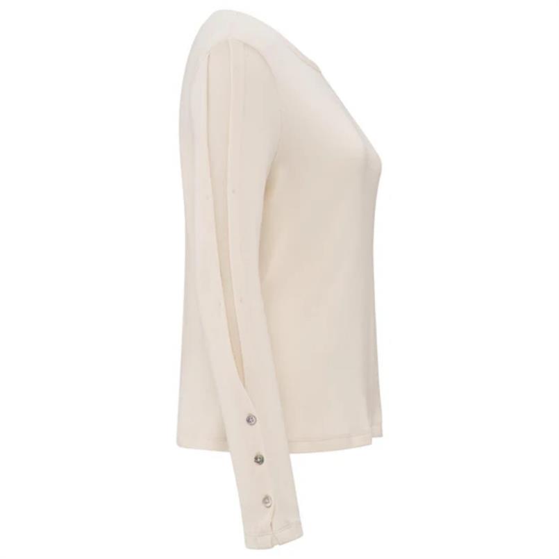 Yaya Off white knit Transparant